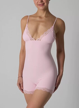 FITS EVERYBODY LACE TRIANGLE ONESIE新款蕾丝吊带三角连体衣女