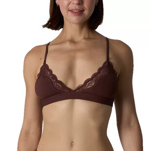 Lace Triangle Bralette无胸垫蕾丝深V性感上托聚拢超薄裸感内衣