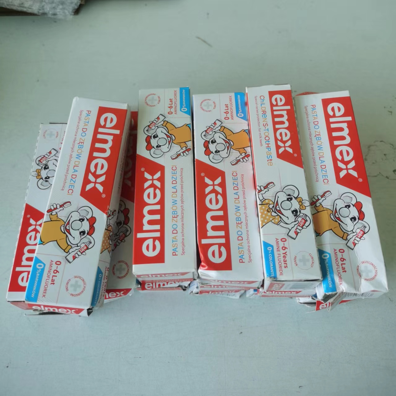 【压损2支装】ELMEX艾美适0-6岁儿童牙膏换牙含氟防蛀防龋齿50ml