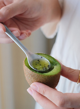 曼叙是秋日式哑光银色304不锈钢刀叉套装西餐勺甜品勺