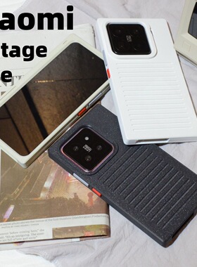 复古创意3D打印手机壳全包式保护硬直角适用小米15_14_17promax硬