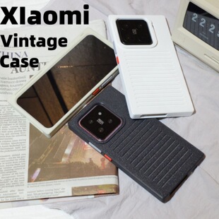 复古创意3D打印手机壳全包式保护硬直角适用小米15_14_17promax硬