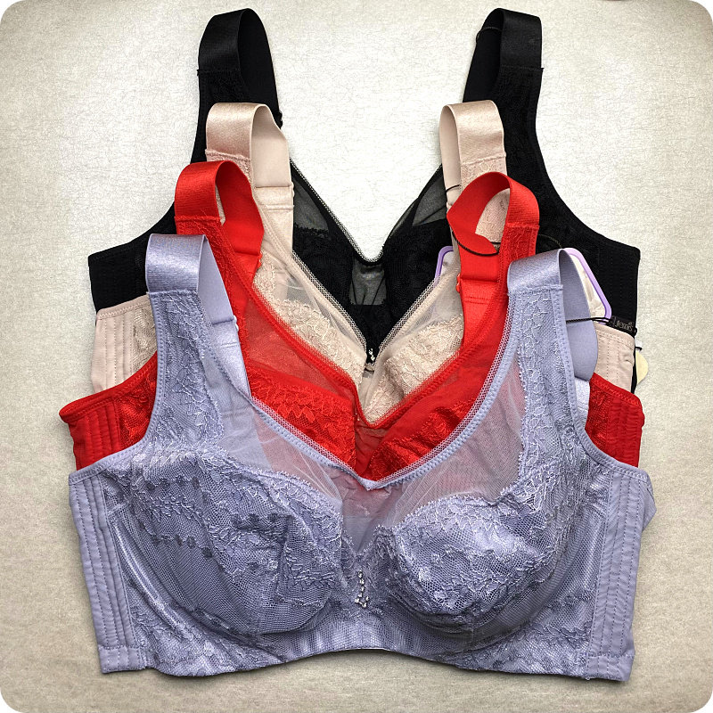 姐妹花内衣23年新款大胸聚拢调整型性感文胸薄模杯显小cde杯j8238