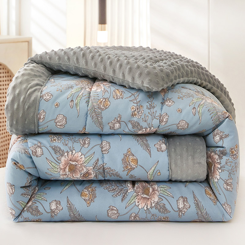 可机洗豆豆被2023新款成人双人春秋被冬季绒被子单人大豆纤维冬被,床上用品,化纤被,淘宝优惠券,粉丝福利购,淘宝优惠卷