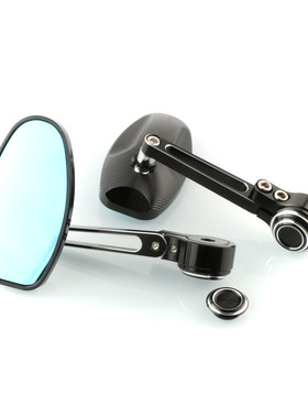 适用川崎Z1000 H2 Z900 Z400改装手把后视镜铝合金车把反光镜配件