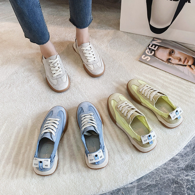 2023夏季软糯糯真皮休闲运动阿甘鞋大码41-43小白鞋女芭蕾德训鞋,女鞋,时尚休闲鞋,淘宝优惠券,粉丝福利购,淘宝优惠卷