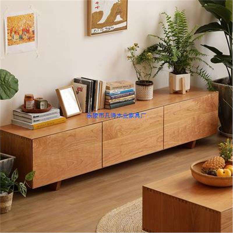 电视柜纯实木北欧现代简约小户型客厅家具整装2米简洁储物收纳柜