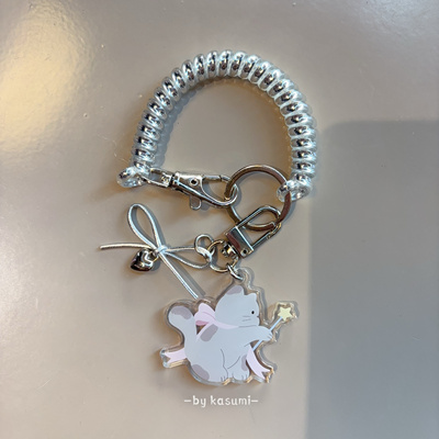 仙女小猫钥匙扣｜原创版权可爱少女心车钥匙配饰闺蜜礼物包包挂件