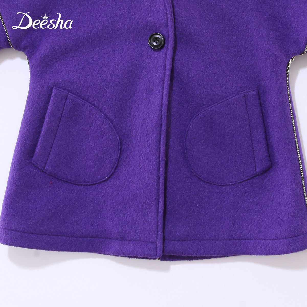 Manteau pour fille DEESHA en mélange - Ref 2162061 Image 4
