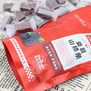 陇韵陇味桑葚山楂条250克袋装 酸酸甜甜儿童健康即食零食 独立包装