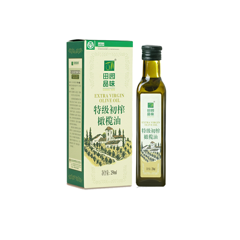 田园品味特级初榨橄榄油非进口甘肃陇南武都食用橄榄油250ml*6瓶