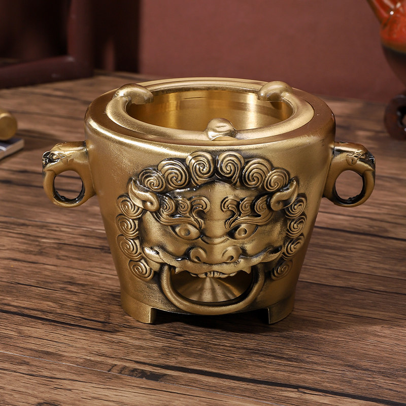 围炉煮茶手工复古浮雕狮头炭炉烧烤炉香薰炉炭炉木炭铜摆件铜火箸,餐饮具,煮茶炉,淘宝优惠券,粉丝福利购,淘宝优惠卷