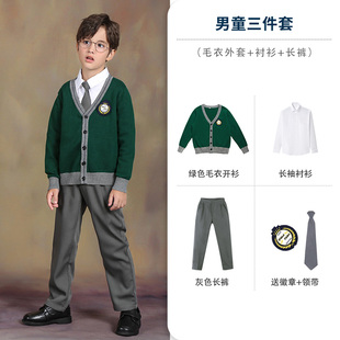 班服套装 学院风毛衣长裤 小学生校服秋季 新品 裙女儿童幼儿园园服春