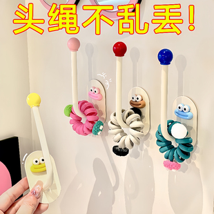 卫生间发圈收纳壁挂头绳发绳皮筋发箍头箍挂钩发饰抓夹发夹挂墙架