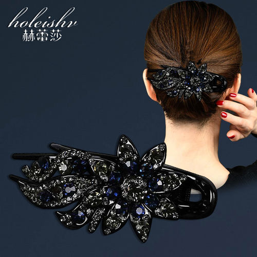 盘发器水钻鸭嘴夹头饰后脑勺