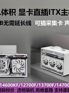 i7 14700F/13700/5060ti 16G整机迷你ITX主机BKB背插手提台式电脑