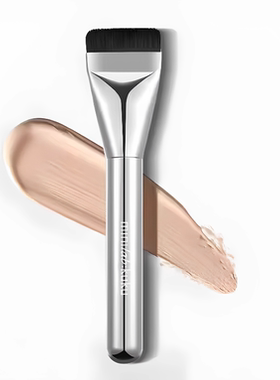 minilab kuku一字型粉底刷化妆刷不吃粉扁头无痕粉底液盘刷超薄