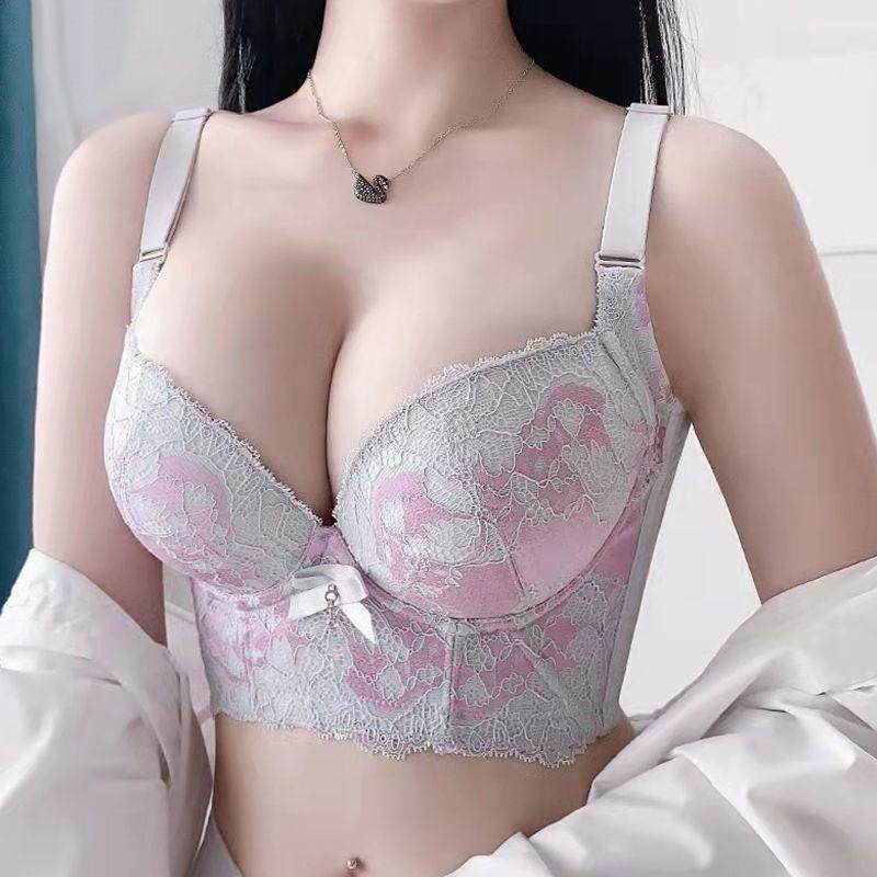 调整型小胸聚拢收副乳五排扣文胸
