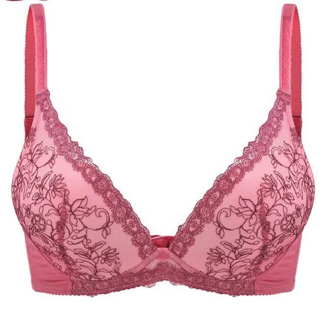 2025内衣无缝模杯水滴杯3/4金葱饰边上薄下厚有钢圈聚拢文胸0G832