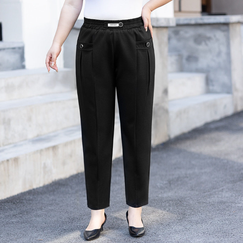 加大码女装休闲裤女2025春季新款胖妈妈中年200斤弹力修身长裤子,女装/女士精品,大码裤装,淘宝优惠券,粉丝福利购,淘宝优惠卷