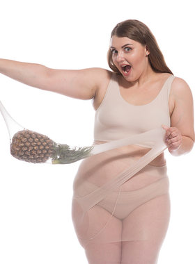 胖女人穿的超大码薄款菠萝连裤袜300任意剪丝袜裤袜女胖mm200斤