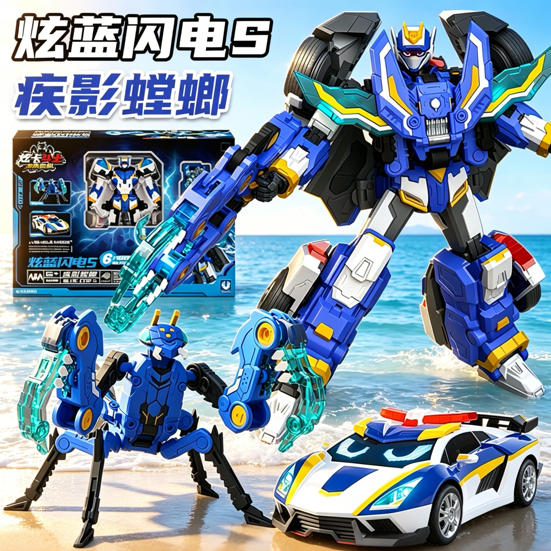 炫卡斗士4炫蓝闪电S疾影螳螂w