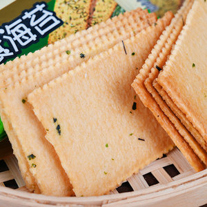 日盈 素食海苔咸味韧性饼干800g礼盒装早餐酥脆可口休闲办公零食