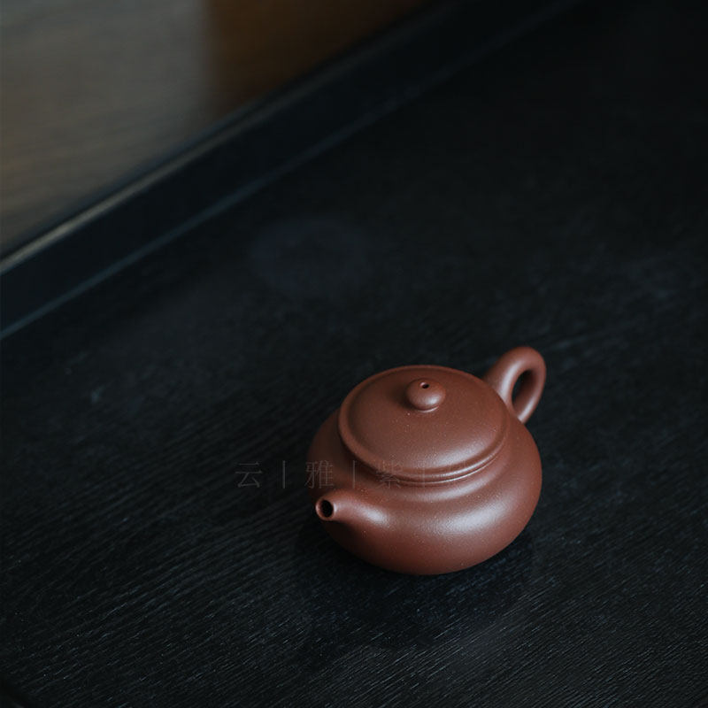 云雅紫砂茶壶宜兴紫砂壶纯手工四号井底槽青仿古茶壶顾杏娟紫砂壶