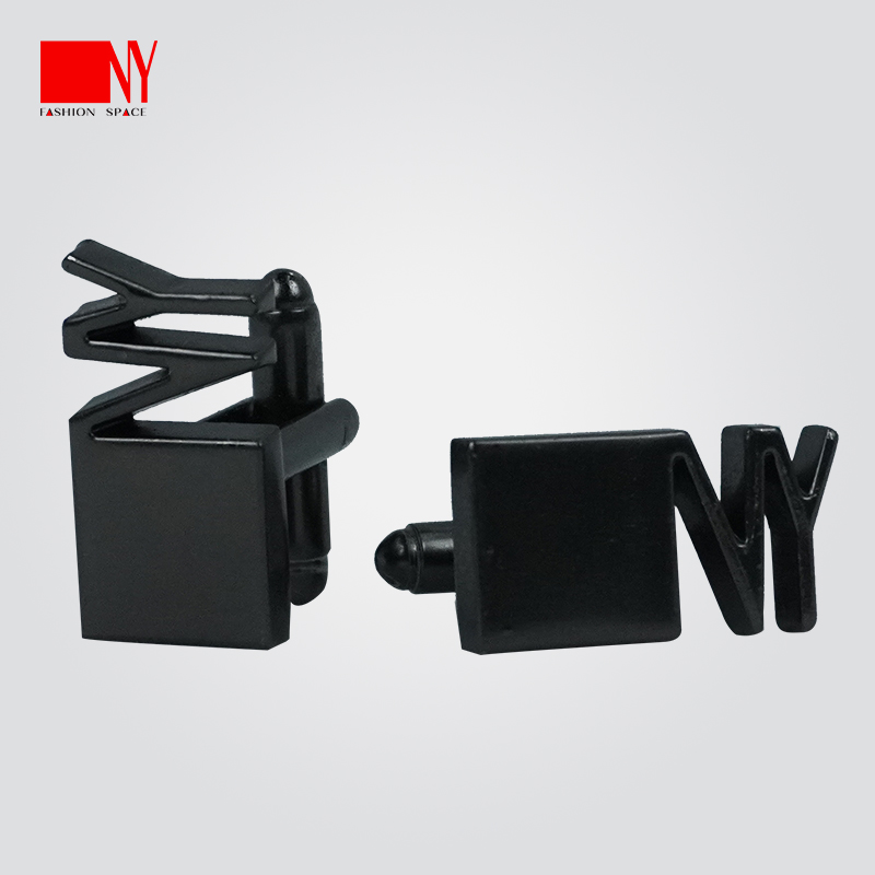 NY纳艺拉丁舞服袖扣男士摩登舞衬衣配饰国标舞比赛服黑色百搭袖钉