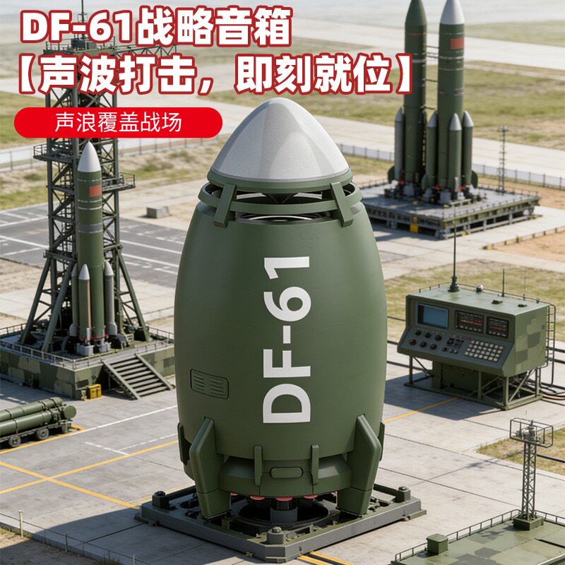 个性DF-61造型便携蓝牙5.3音箱HiFi重低音沉浸式音效高音质学生