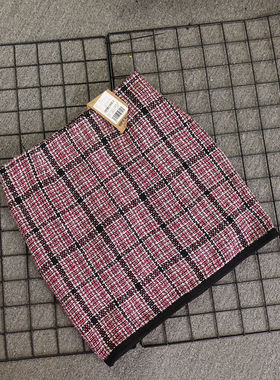 小坏坏成人装女装openbox正品秋冬款方块格子半身裙两色