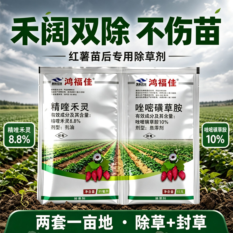 红薯地除草专用剂精喹禾灵唑嘧磺草胺红薯田苗后除草剂农药批发正