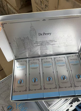 【一盒5支官方正品】英国原装进口Dr.Perry清新亮白牙膏 家庭好物