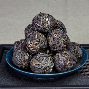 祥和天泓普洱生茶 古六茶山曼松贡茶手工小龙珠迷你沱茶礼盒装
