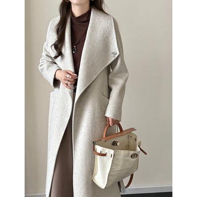 双面羊绒大衣中长款羊毛呢外套