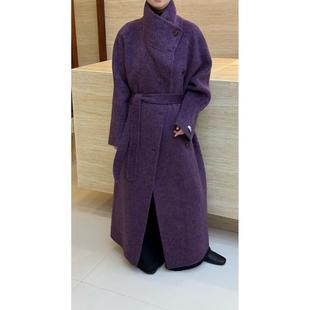 高级感双面羊毛大衣女2025冬季新新款长款羊毛大衣韩系外套双面绒