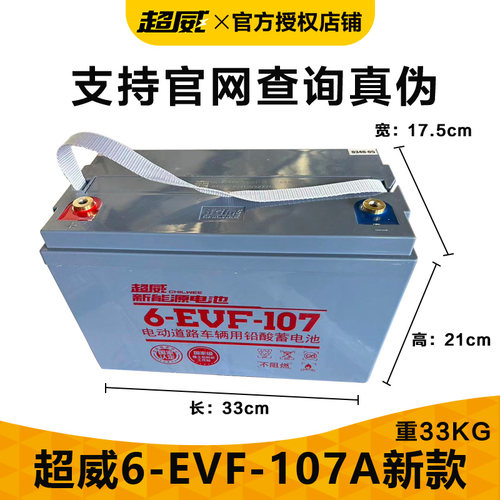 假一罚十超威电池6-EVF-100A107A安电动轿车洗地机清扫车专用包邮