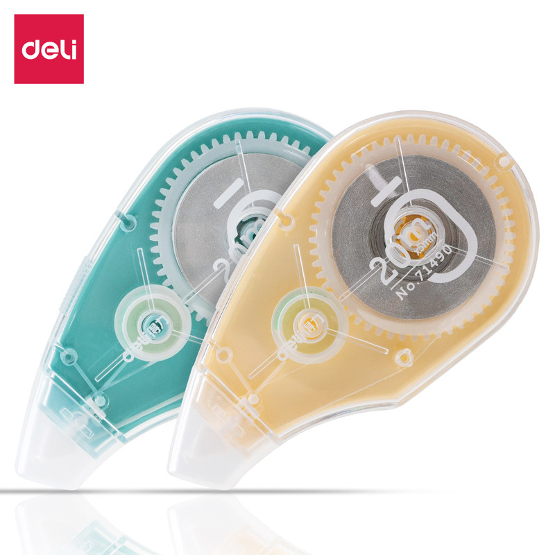 得力修正带女可爱少女学生用涂改带可爱卡通少女大容量初中生多功能