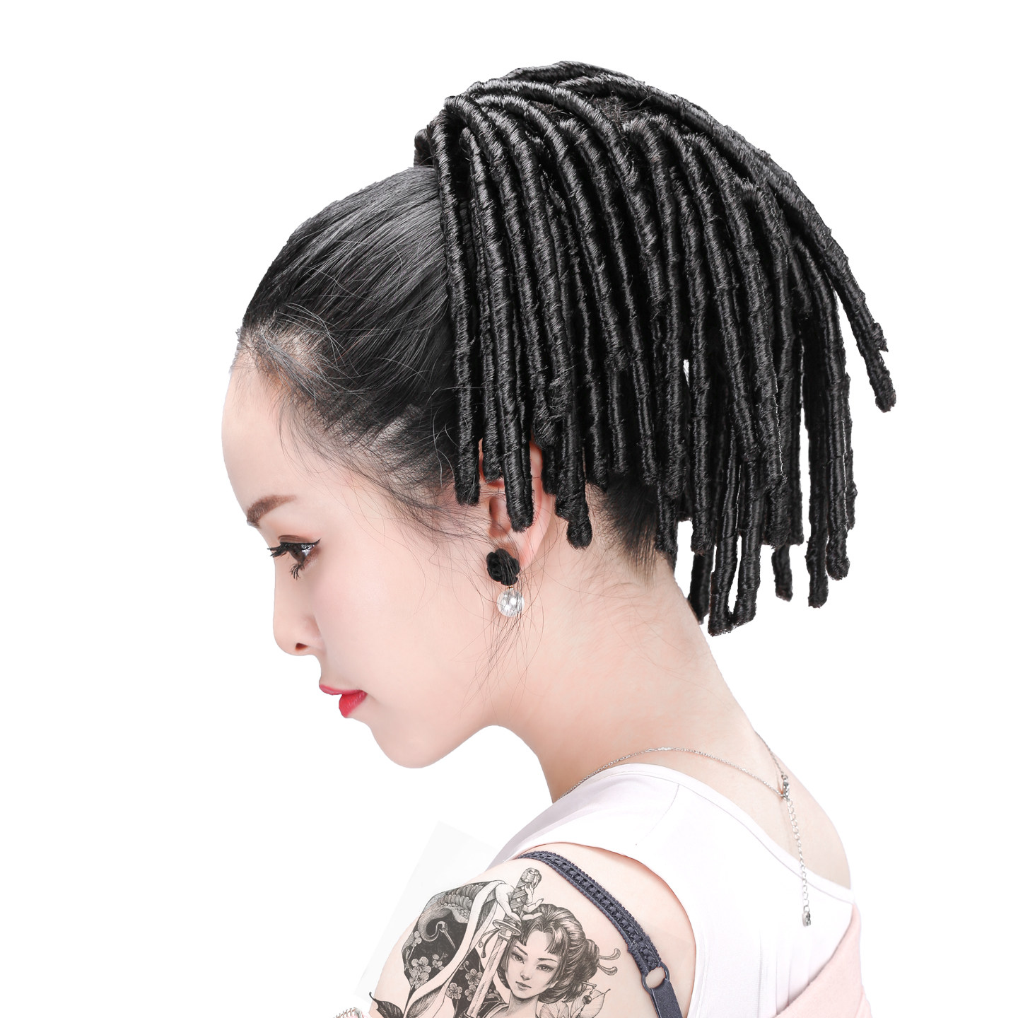wigs2you个性女脏辫酷马尾辫子