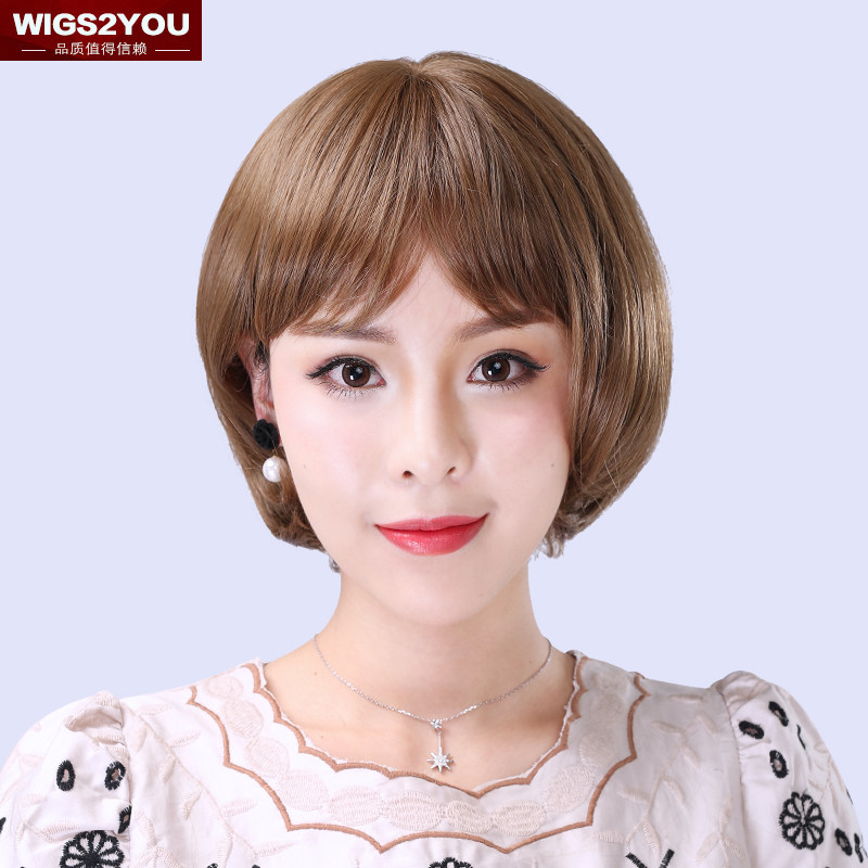 wigs2you短款假发 女可爱波波头短直发 bobo头清爽女士假发套逼真