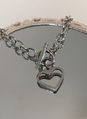 双层叠戴珍珠项链女小众设计感轻奢复古网红颈链简约气质锁骨链潮