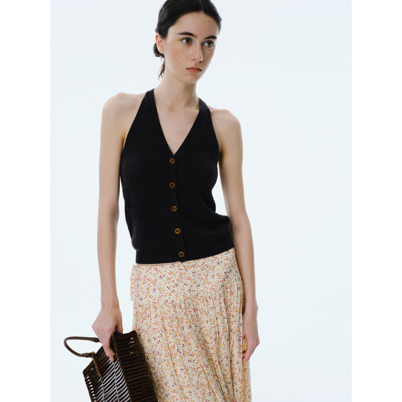 CycleDocument针织挂脖吊带背心