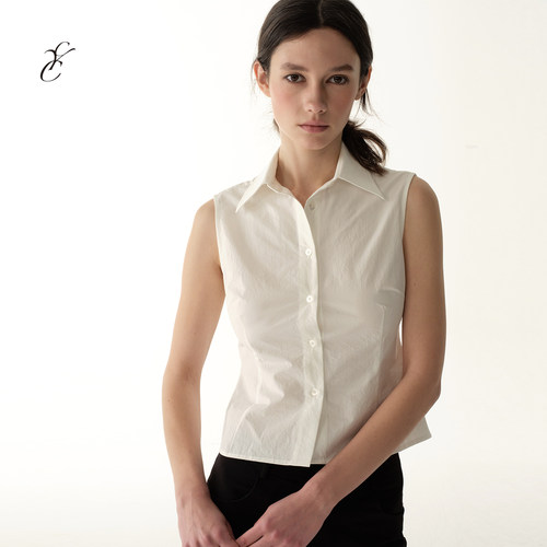 CycleDocument修身无袖背心衬衫