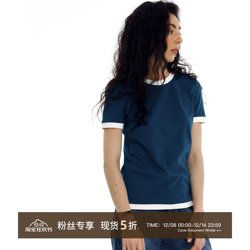 CycleDocument撞色T恤