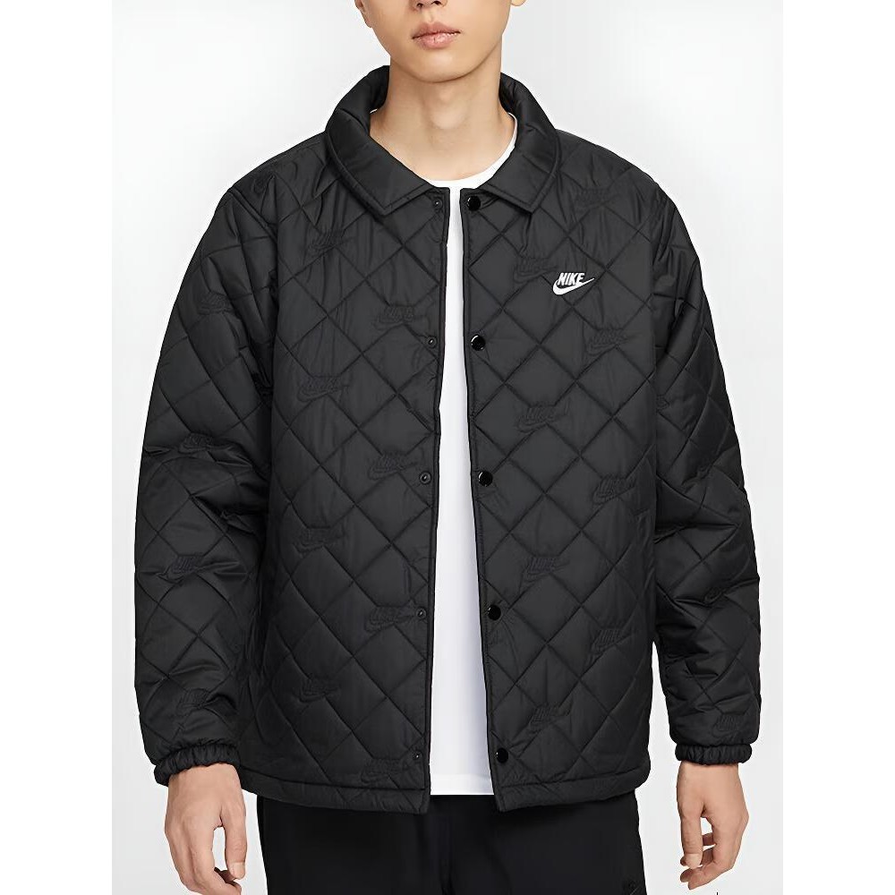 耐克NIKE正品棉服男装运动服轻薄保暖翻领夹克外套棉衣HV1378-010