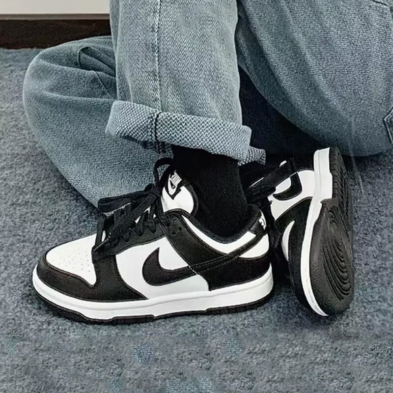 NIKE耐克儿童鞋亲子鞋板鞋黑白熊猫休闲鞋童鞋运动鞋CW1588-100