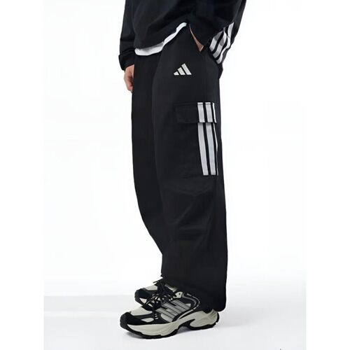 阿迪达斯Adidas运动裤男休闲裤梭织时尚透气宽松直筒裤长裤KF2749
