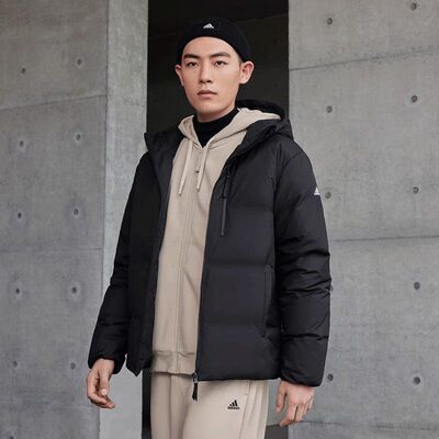 阿迪达斯男装羽绒服防寒保暖外套