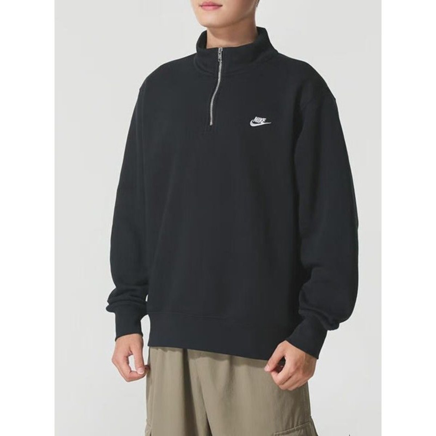 耐克NIKE男运动服健身休闲训练宽松舒适卫衣套头衫上衣FN3865