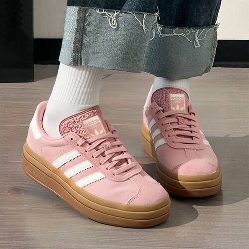 阿迪达斯三叶草GAZELLE厚底运动板鞋德训T头鞋休闲鞋板鞋JS3903